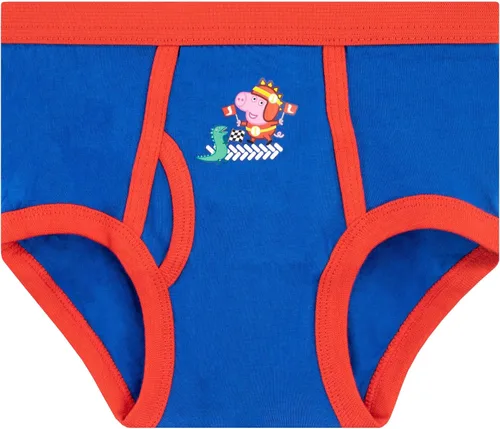 Vista 2 de Peppa Pig Ropa interior George Pig para niños, paquete de 5