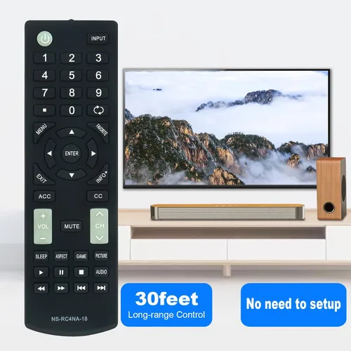 Vista 4 de NS-RC4NA-18 Reemplazo de control remoto para Insignia LED TV NS-40D420MX18 NS-49D420NA18 NS-55D420MX18 NS-40D420NA18 NS-55D420NA18 NS-39D310NA17