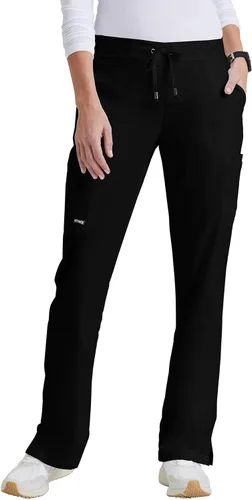 Vista 12 de BARCO Grey's Anatomy - Pantalón médico Mia para mujer, cintura elástica en la espalda, pantalones médicos de pierna baja para mujer Bahama