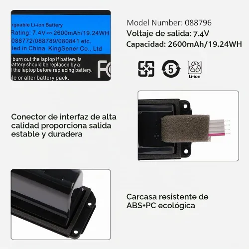 Vista 6 de 088796 Batería para Bose Soundlink Mini 2 sin placa PCB