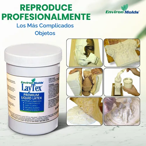Vista 6 de EnvironMolds LayTex - Molde de látex líquido para fabricar, 1 galón