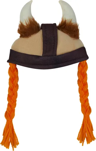 Vista 3 de Rubies Costume Company sombrero de vikingo con trenzas, para mascotas, S / M