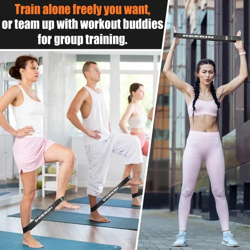 Vista 6 de DEEKIN 20 Pcs Resistance Bands Bulk Loop Resistance Exercise Bands for Working Out Stretch Yoga Starter Set Elastic Exercise Fitness Band Equipment