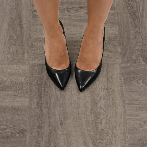 Vista 5 de FloorPops FP3321 Bungalow Peel & Stick - Azulejos para suelo, neutral.