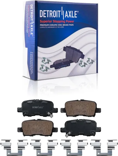 Vista 106 de Detroit Axle - Pinza de disco del lado del acompañante + pastillas de freno de cerámica de repuesto para Lexus HS250H Toyota RAV4 Prius V Scion xB