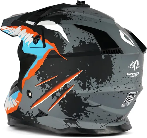 Vista 3 de Orthrus Greyhound Off-Road Motorcycle Helmet