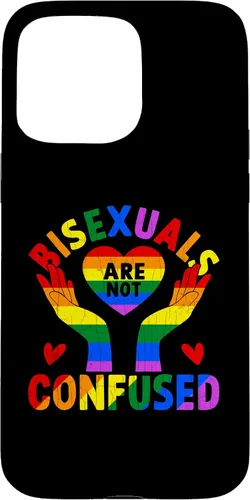 Vista 28 de iPhone 16 LGBTQ Gay Lesbian Funny Bisexuals Not Confused Pride Graphic Case
