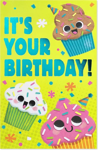 Vista 4 de American Greetings Tarjeta de cumpleaños desplegable para niños (Sweeeet!)