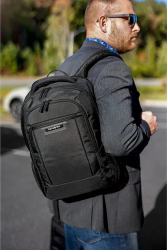 Vista 7 de Samsonite Classic 2.0 - Mochila estándar, color negro, 15.6 pulgadas