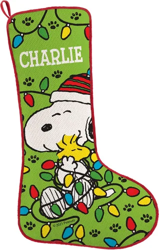 Vista 17 de Let's Make Memories Calcetín de Navidad Personalizado - Personalizado con Tu Nombre - Colores Tradicionales de Fiestas - Calcetines para la Familia