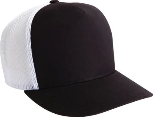 Vista 20 de Flexfit - Gorra ajustable de malla elástica en dos tonos Negro