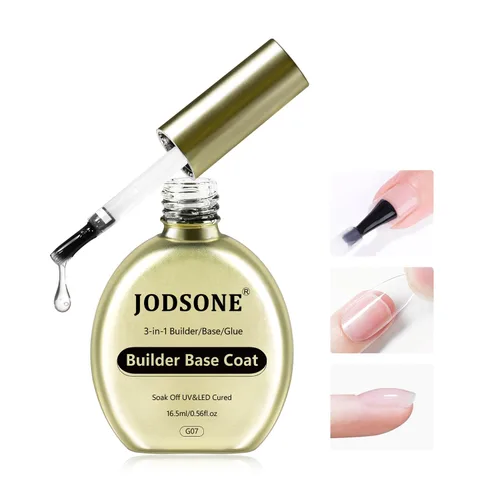 Vista 14 de JODSONE 2 unidades de gel constructor de 0.3 fl oz para uñas, gel constructor transparente para solución de engrosamiento de uñas, extensión de Gel