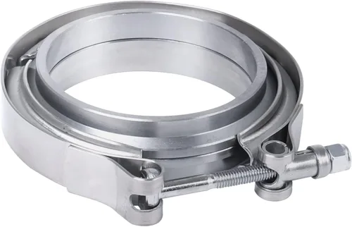 Vista 9 de Kit de abrazadera de brida en V de 2.25" con cresta de acero inoxidable de repuesto para tubo de escape de 2.25 pulgadas JDMSPEED