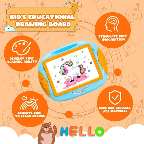 Vista 5 de Cokzer Juguetes para niños de 1 a 2 años, juguete para niños pequeños con letras y números magnéticos, juguetes educativos y de aprendizaje