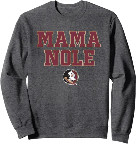 Vista 4 de Sudadera con licencia oficial de Florida State Seminoles Mom Mama Nole, Negro