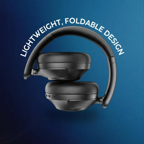 Vista 7 de Cubitt Headphones Lite - Auriculares inalámbricos Bluetooth 5.4 sobre la oreja, ANC, 60H, plegables, arena clara