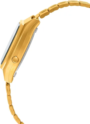 Vista 2 de Casio LA680WGA-1B Reloj de cuarzo de metal dorado para mujer Oro Digital