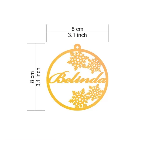 Vista 3 de Adorno de Navidad personalizado, bola cortada con láser, bolas con nombre personalizado, Navidad 2025, regalos de Navidad para la familia, adornos