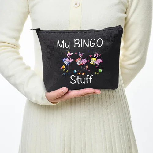 Vista 4 de JXGZSO Divertido B Lover Regalo Jugador Regalo Mi B Cosmético B Cosmético B Bolsa De Maquillaje B Regalo Jugador, negro ( B Black )