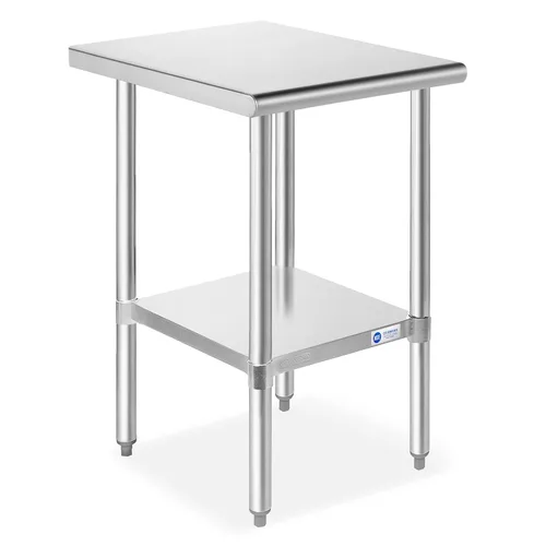 Vista 16 de GRIDMANN Mesa de trabajo de acero inoxidable de 12 x 24 pulgadas, mesa de preparación de cocina comercial NSF con estante inferior para restaurante