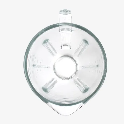 Vista 4 de Anbige Piezas de recambio Tarro redondo de vidrio con tapa, compatible con Hamilton Beach Blenders (6 tazas)