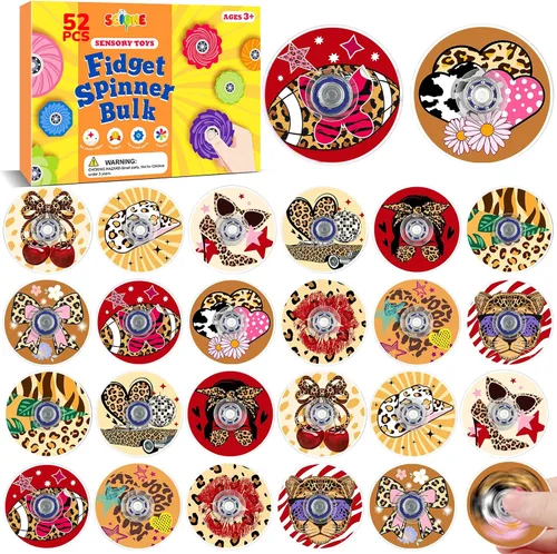 Vista 35 de SCIONE Paquete de 52 juguetes giratorios para fiestas temáticas de 67 Tl-sc-2-67