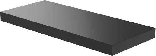 Vista 11 de Juego de 1 estante de pared, estantes flotantes negros de 24 pulgadas de ancho x 10 pulgadas de profundidad x 1 pulgadas de alto, estante de pared