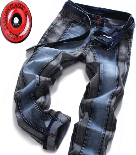 Vista 4 de AITITIA - Jeans rasgados de corte regular para hombre