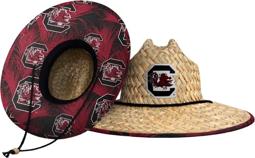 Vista 67 de FOCO - Sombrero de paja con logotipo de equipo universitario de NCAA y estampado floral para hombre
