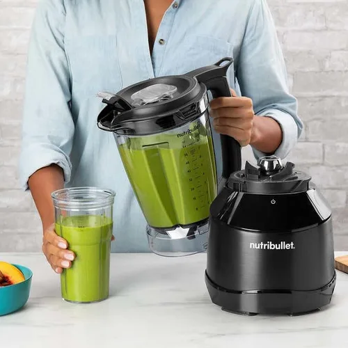 Vista 4 de Nutribullet Digital Smart Touch Combo con tazas de una sola porción 1500 vatios licuadora de gran capacidad