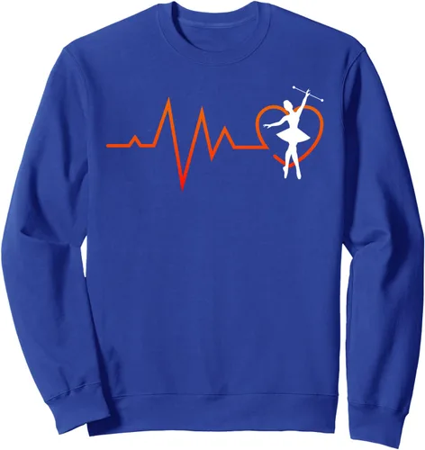 Vista 3 de Majorette Heartbeat Gymnastics Baton Twirling Sweatshirt