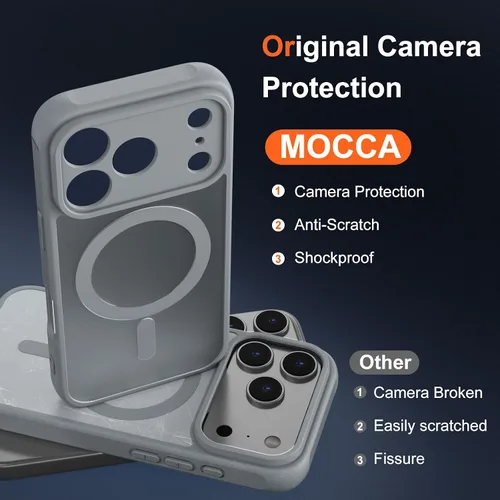 Vista 223 de MOCCA - Funda magnética resistente para iPhone XR de 6.1 pulgadas, compatible con MagSafe, funda con protección contra caídas de grado militar