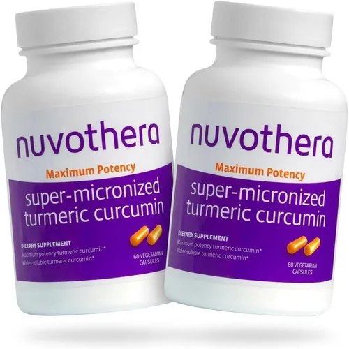 Vista 9 de Nuvothera Cápsulas de curcumina de cúrcuma supermicronizada de absorción rápida, raíz entera, sin OMG, piel, salud intestinal y antioxidantes