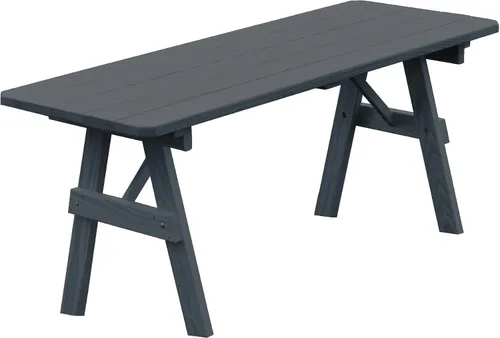 Vista 18 de Furniture Barn USA Mesa tradicional de pino tratado a presión de 4 pies, tinte de cedro mancha de cedro