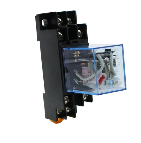 Vista 6 de XMKT 10set AC/DC 12V 24V 36V 48V 110V 220V Coil Power Relay LY2NJ with Socket(AC,12V)