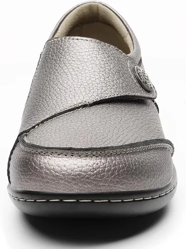 Vista 7 de Geoeleph Mocasines casuales para mujer, mocasines cómodos para caminar, mocasines de cuero para conducir