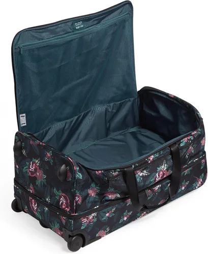 Vista 3 de Vera Bradley Equipaje de lona plegable Lighten Up Reactive Xl reciclado para mujer, Follaje de rosas