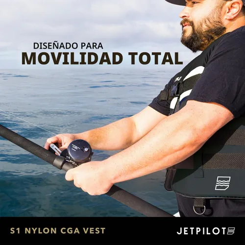 Vista 8 de Jet Pilot S1 - Chaleco de nailon CGA Wakeboard para hombre