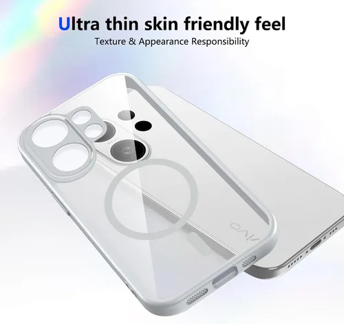 Vista 461 de Funda magnética transparente compatible con Xiaomi 17T, color negro 2 en 1 PC + TPU cubierta de teléfono a prueba de golpes, carcasa protectora