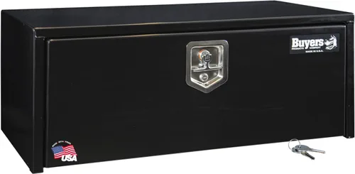 Vista 12 de Buyers Products 1703349 - Caja de acero negro para debajo de la carrocería con pestillo de mango en T, 14 x 12 x 18 pulgadas, caja de herramientas