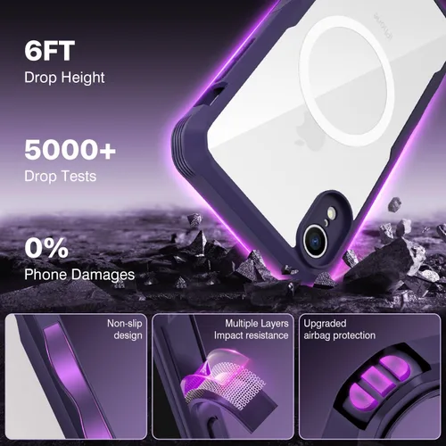Vista 523 de CENHUFO Funda de privacidad para iPhone 11 Pro, funda de cuerpo completo con protector de pantalla de privacidad de vidrio templado 9H integrado