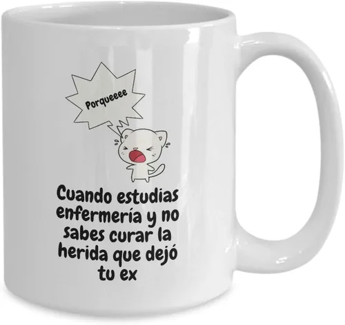 Vista 2 de Enfermera Estudiante de Enfermeria Se Habla en Español Dimelo en Espanol LatinPride Mug Sopa de letras en Español Vanidades en Espanol