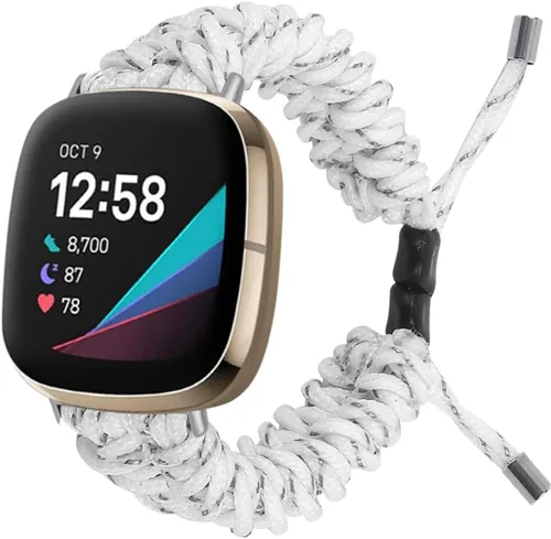 Vista 6 de 2 piezas de correa de cuerda relojes inteligentes para hombres relojes de señoras reloj pulsera inteligente para mujer reloj de cuerda reloj