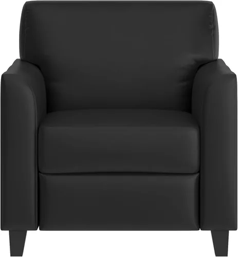 Vista 7 de Flash Furniture - Sofá de LeatherSoft negro de la serie Hercules Diplomat