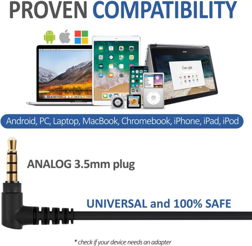 Vista 5 de LUDOS FEROX - Auriculares intraurales con cable, auriculares con micrófono, aislamiento de ruido con cable para auriculares Jack de 0.138 pulgadas
