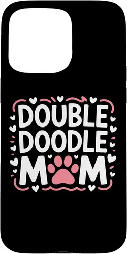 Vista 31 de Double Doodle Mom Doodle Dog Parent Family Canine Enthusiast Case for iPhone 16