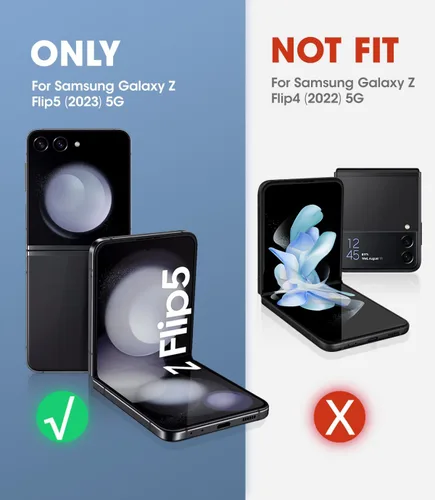 Vista 2 de SUPCASE Funda para Samsung Galaxy Z Flip 5 con Soporte y Clip para Cinturón (Unicorn Beetle Pro), [Protección de Bisagra]