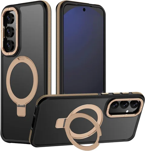 Vista 85 de Funda para Samsung Galaxy S24 Plus, soporte de anillo magnético ajustable [compatible con Magsafe], [protección a prueba de golpes de grado militar]
