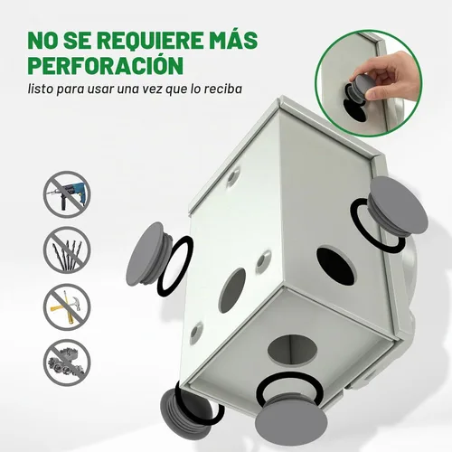 Vista 4 de Caja de entrada de generador de 50 amperios y kit de cable