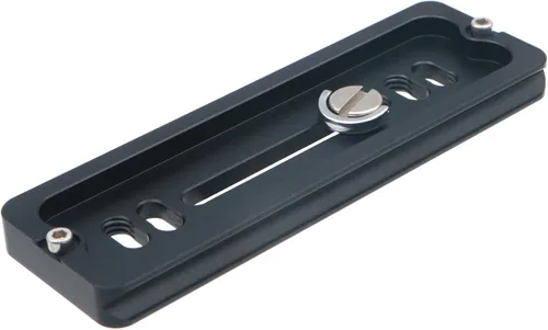 Vista 2 de PU-120 Placa QR universal de liberación rápida de 4.724 in con tornillo de anillo en D para trípode monopie bola cabeza DSLR cámara, compatible
